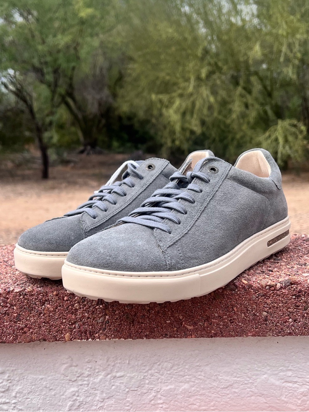 NWOB $160 Birkenstock Bend Low Suede Sneakers Gray Men’s - Picture 3 of 12